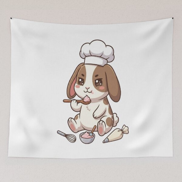 Item preview, Cute Bunny Chef Baking designed and sold by Ella_Sketch.