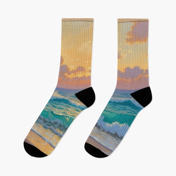 Item preview, Serene Ocean Sunset Translucent Turquoise Waves Beach Shore designed and sold by Nexus Space.