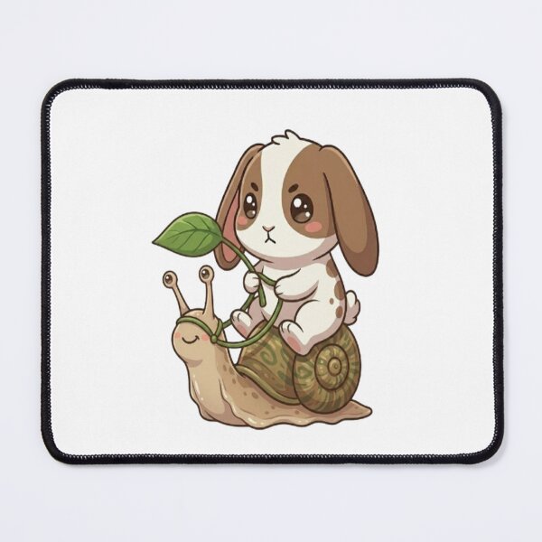 Item preview, Cute Bunny Riding Snail designed and sold by Ella_Sketch.