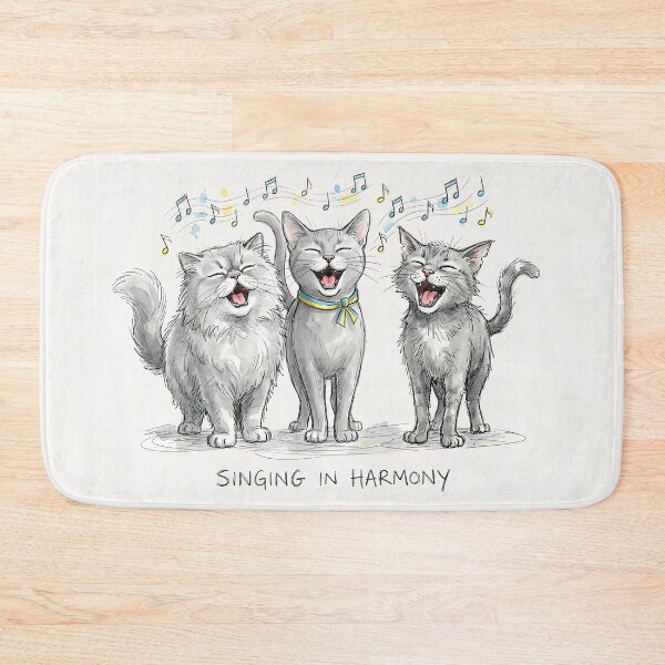 Item preview, Singing in Harmony: Joyful Choir Cats Art designed and sold by SoulPT.