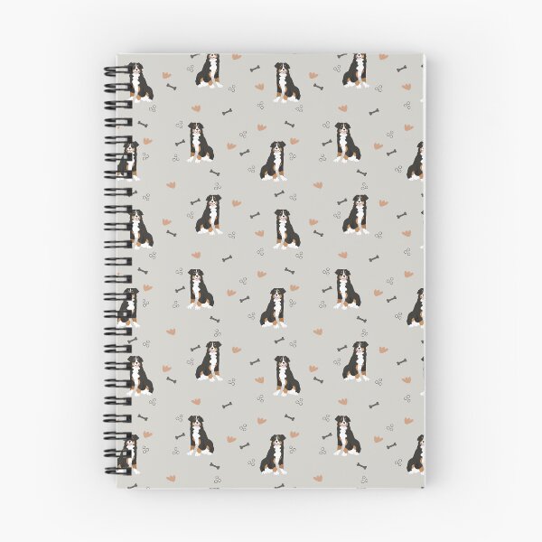 Item preview, Minimalist Flat Design Bernese Mountain Dog Grey Pattern designed and sold by svitlaarty.