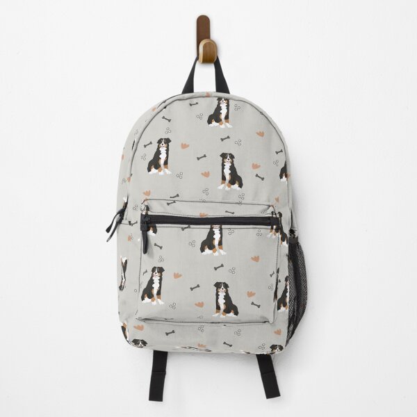 Item preview, Minimalist Flat Design Bernese Mountain Dog Grey Pattern designed and sold by svitlaarty.