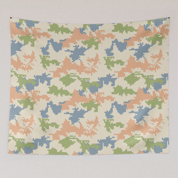 Item preview, Pastel Pixel Camouflage Seamless Pattern designed and sold by Retro Street Studios.