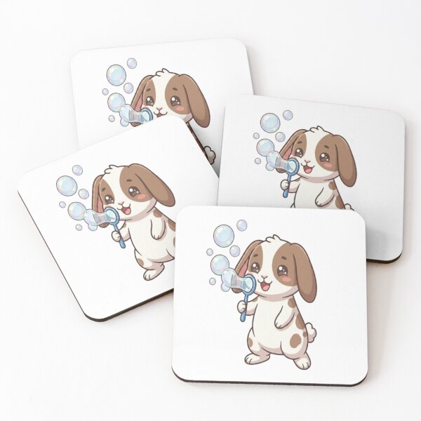 Item preview, Cute Bunny Blowing Soap Bubbles designed and sold by Ella_Sketch.