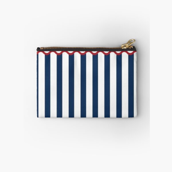 Item preview, Nautical Awning Stripes | Navy White Red Scallop designed and sold by Shirdon2.