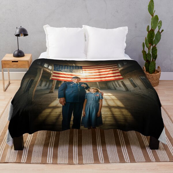 Item preview, Military Veteran With Granddaughter Portrait designed and sold by Home Decor Art.