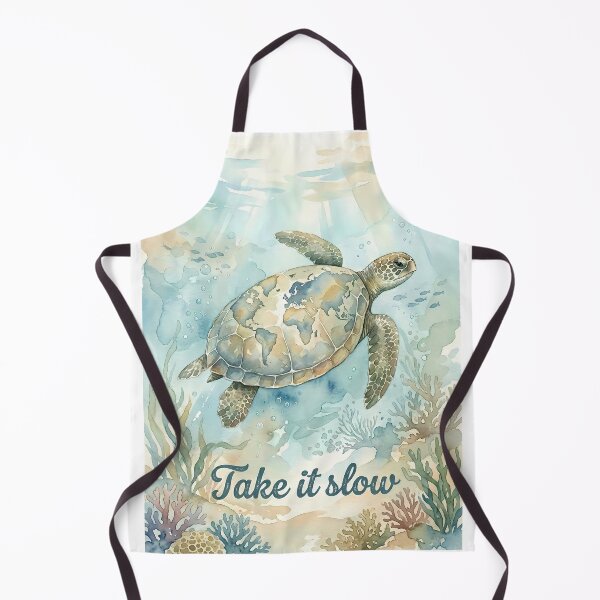 Item preview, Take It Slow — Turtle Ocean Inspirational Poster designed and sold by Ar0undTheW0rld.