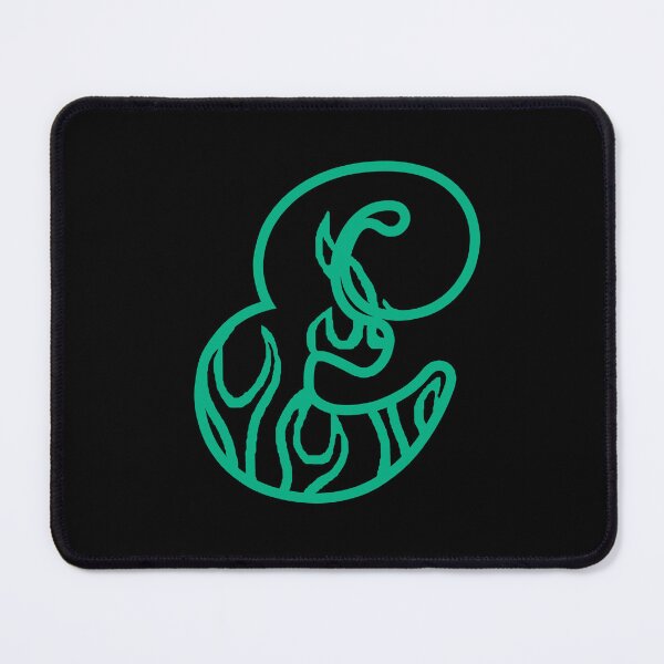 Item preview, Groovy Retro Teal Fiery Letter E Monogram designed and sold by CamilasPrints.