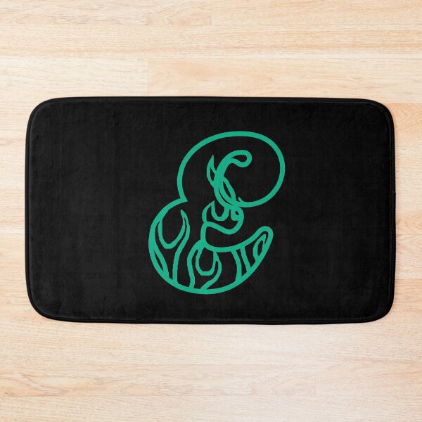 Item preview, Groovy Retro Teal Fiery Letter E Monogram designed and sold by CamilasPrints.