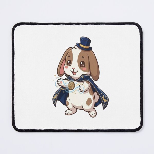 Item preview, Cute Bunny Magician Levitating Coin designed and sold by Ella_Sketch.