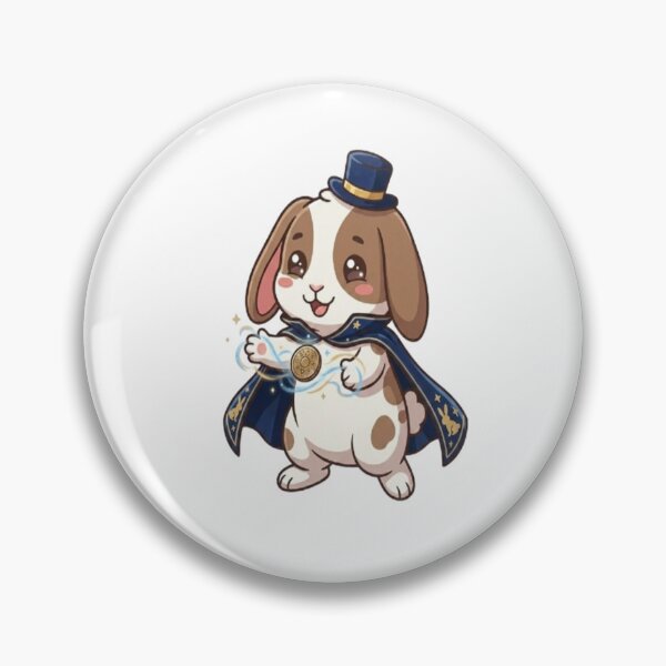 Item preview, Cute Bunny Magician Levitating Coin designed and sold by Ella_Sketch.