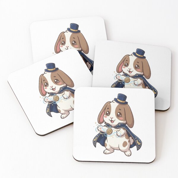 Item preview, Cute Bunny Magician Levitating Coin designed and sold by Ella_Sketch.