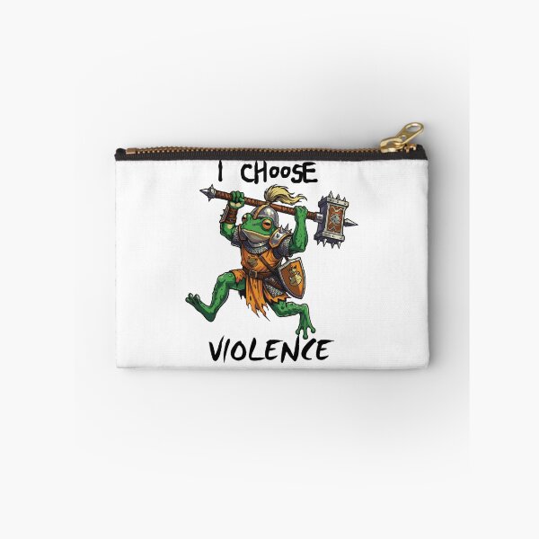 Item preview, I Choose Violence Frog Knight designed and sold by BHP Studio.
