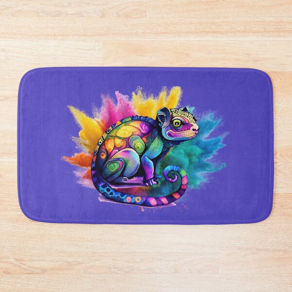 Item preview, Colorful Chameleon Watercolor T-Shirt Rainbow Animal Art Gift Nature Lover Tee designed and sold by oonproducts.