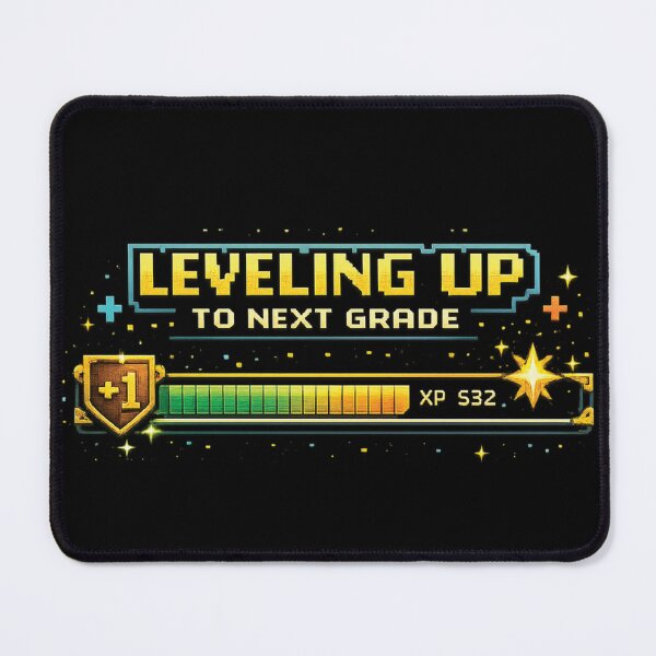 Item preview, Leveling Up To Next Grade Gamer Back To School Pixel Art Design designed and sold by mansourhamid.
