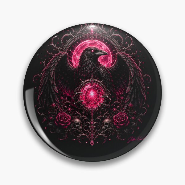 Item preview, Raven With Crystal Moon designed and sold by JabbiKamost.