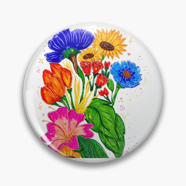 Item preview, Colorful Hand Drawn Floral Bouquet designed and sold by HemaGoutham.