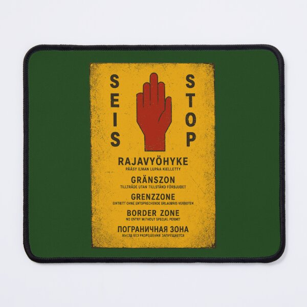 Item preview, Finnish Border Zone Sign | Vintage Rajavyöhyke Warning Sign designed and sold by Geokafi.