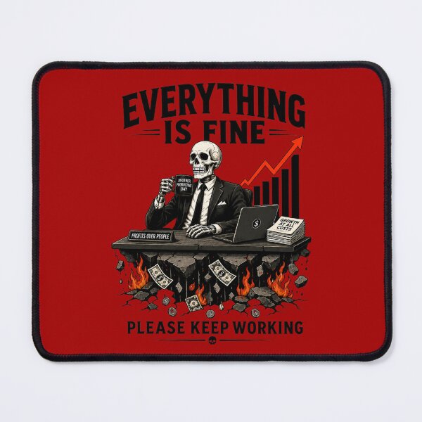 Item preview, Everything Is Fine Please Keep Working designed and sold by MoodSupplyStudio.