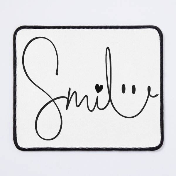 Item preview, Minimalist Smile Script Typography Positive Quote designed and sold by myforestfog.