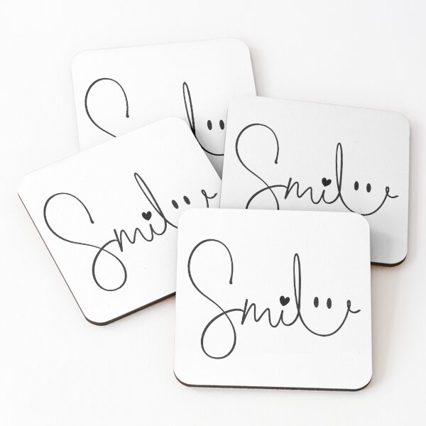 Item preview, Minimalist Smile Script Typography Positive Quote designed and sold by myforestfog.