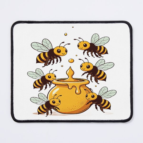 Item preview, Busy Bees Gathering Sweet Golden Honey designed and sold by Artisan Finds Online.