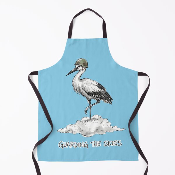 Item preview, Guarding the Skies: Patriotic Stork in Helmet Art designed and sold by SoulPT.
