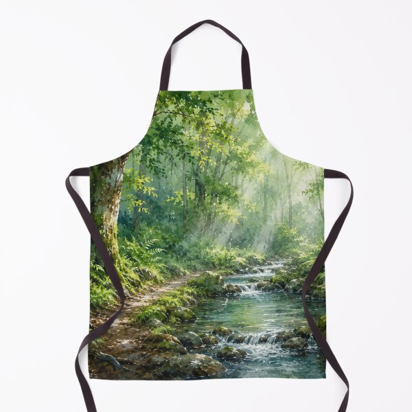 Item preview, Serene Forest Stream Sunlight Rays designed and sold by 0606PM.