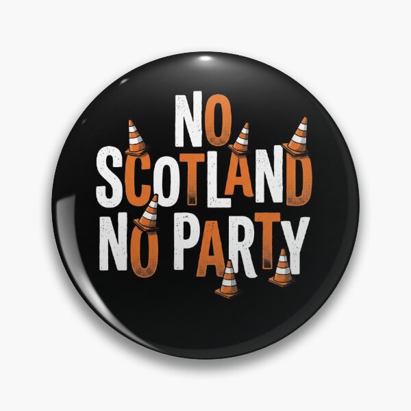 Item preview, No Scotland No Party Tartan Army Traffic Cone Football designed and sold by AdyKurniawan.