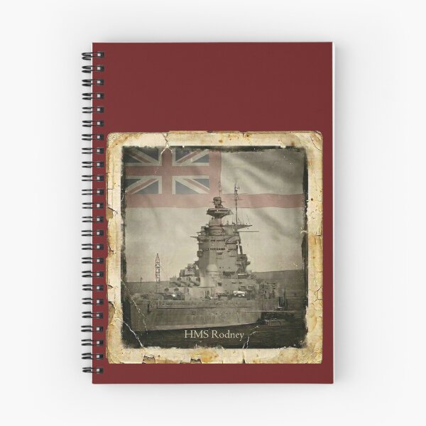Item preview,  HMS Rodney Battleship . Vintage Royal Navy Retro Art designed and sold by The store under the battleship :).