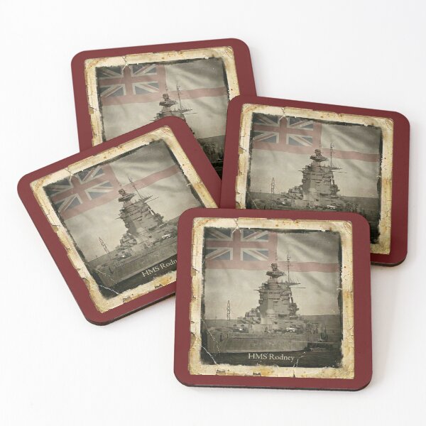 Item preview,  HMS Rodney Battleship . Vintage Royal Navy Retro Art designed and sold by The store under the battleship :).