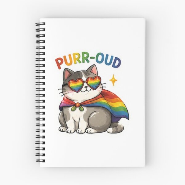 Item preview, Purr-oud Rainbow Pride Cat designed and sold by Pixanova.