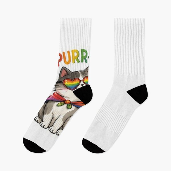 Item preview, Purr-oud Rainbow Pride Cat designed and sold by Pixanova.