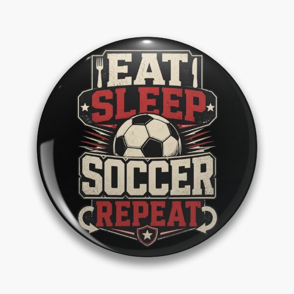 Item preview, Eat Sleep Soccer Repeat – Bold Fan Statement designed and sold by ABLAT-CREATIONS.