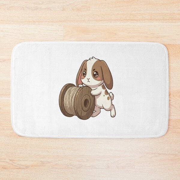 Item preview, Cute Bunny Rolling Wooden Spool designed and sold by Ella_Sketch.