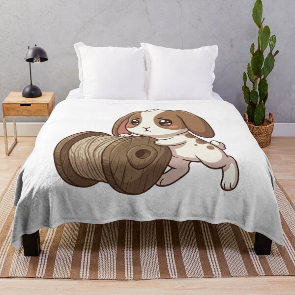 Item preview, Cute Bunny Rolling Wooden Spool designed and sold by Ella_Sketch.