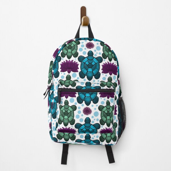 Item preview, Sea Turtle & Lotus Pattern — Teal Purple Ocean Boho designed and sold by HopeAndHustle.