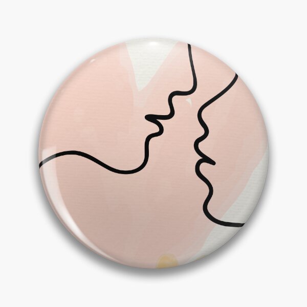 Item preview, Minimalist Lovers Face Line Art - Boho Couple Connection Hearts Poster designed and sold by Mora  Lisa.