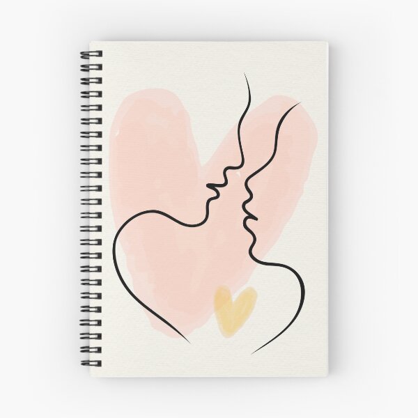 Item preview, Minimalist Lovers Face Line Art - Boho Couple Connection Hearts Poster designed and sold by Mora  Lisa.
