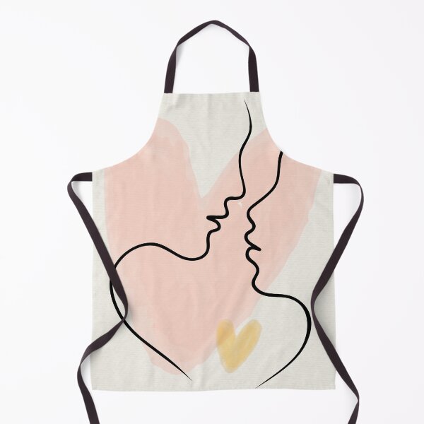 Item preview, Minimalist Lovers Face Line Art - Boho Couple Connection Hearts Poster designed and sold by Mora  Lisa.