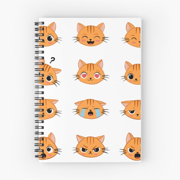 Item preview, Cute Kawaii Ginger Cat Sticker Pack Emotional Ginger Kitten Emoji designed and sold by LYAN-STORE.