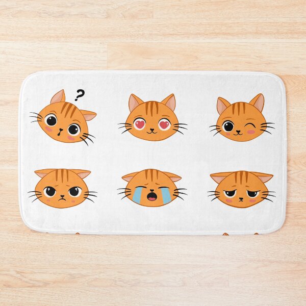 Item preview, Cute Kawaii Ginger Cat Sticker Pack Emotional Ginger Kitten Emoji designed and sold by LYAN-STORE.