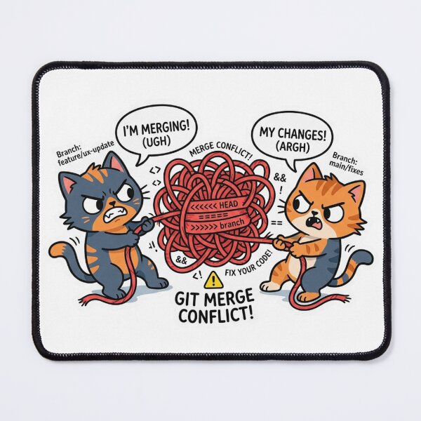 Item preview, Tech Git Merge Conflict designed and sold by YNAMREG.