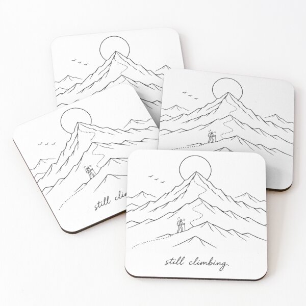Item preview, Still Climbing ?️ Minimalist Mountain Line Art | Hiking Motivation Design | Adventure Aesthetic | Outdoor Lover Gift | Hand Drawn Mountain Tee designed and sold by Abhi0.