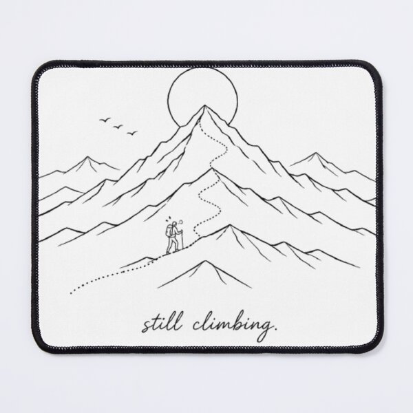 Item preview, Still Climbing ?️ Minimalist Mountain Line Art | Hiking Motivation Design | Adventure Aesthetic | Outdoor Lover Gift | Hand Drawn Mountain Tee designed and sold by Abhi0.
