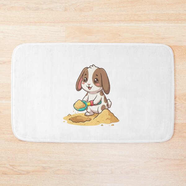 Item preview, Cute Bunny Digging Sand Shovel designed and sold by Ella_Sketch.