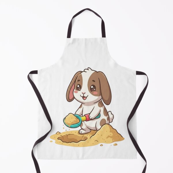 Item preview, Cute Bunny Digging Sand Shovel designed and sold by Ella_Sketch.
