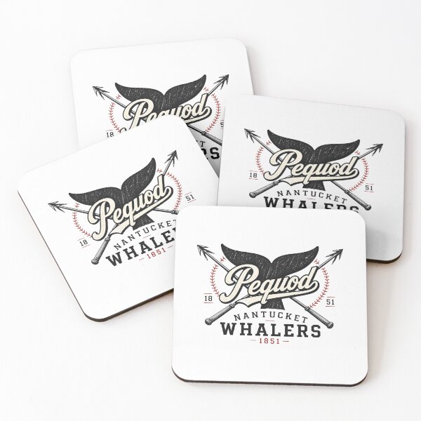 Item preview, Pequod Nantucket Whalers 1851 Moby Dick Whale Tail Varsity Art designed and sold by Fenay Designs.