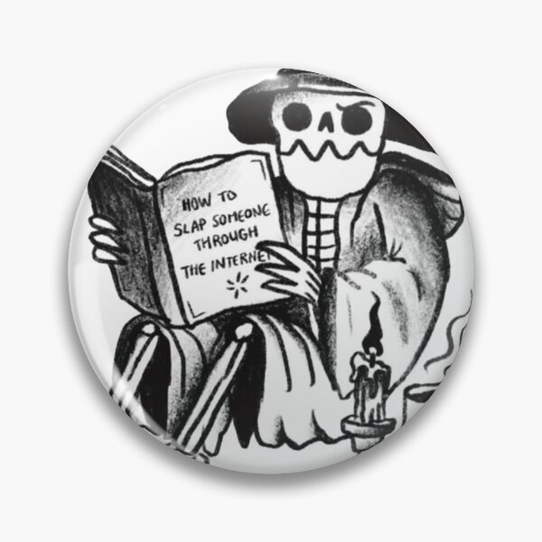 Item preview, How To Slap Someone Through The Internet - Funny Skeleton Wizard Meme designed and sold by JossDesign15.