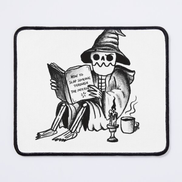 Item preview, How To Slap Someone Through The Internet - Funny Skeleton Wizard Meme designed and sold by JossDesign15.